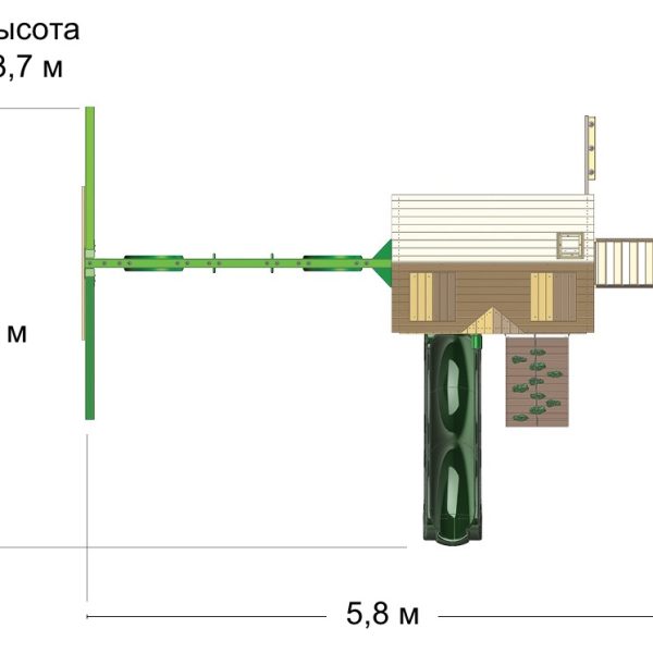 Спортивно-игровой комплекс GORILLA (PLAYNATION) «РАССВЕТ Ривьера»