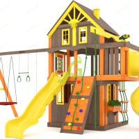 Детская площадка IgraGrad Шато с трубой (Дерево) мод.1