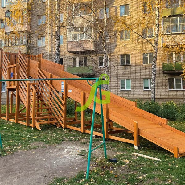 Зимняя горка «IgraGrad Snow Fox», скат 10 м