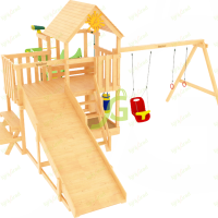 Детская площадка IgraGrad Крафт Pro 2 с зимней горкой