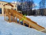 Зимняя горка «IgraGrad Snow Fox (Домик)», скат 10 м
