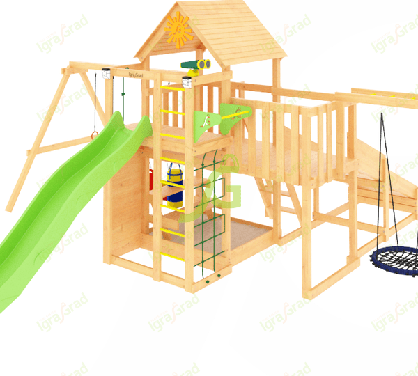 Детская площадка IgraGrad Крафт Pro 2 с зимней горкой