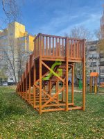 Зимняя горка «IgraGrad Snow Fox», скат 10 м