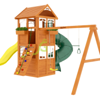 Детская площадка IgraGrad Клубный домик Макси с трубой Luxe