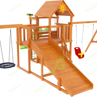 Детская площадка IgraGrad Крафт Pro 2 с зимней горкой