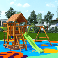 Детская площадка IgraGrad Крафт Pro 4 (скат 2,2)