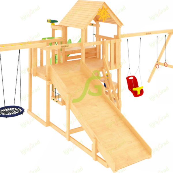 Детская площадка IgraGrad Крафт Pro 2 с зимней горкой
