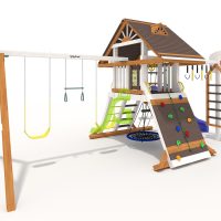 Детская площадка IgraGrad Крепость Фани с рукоходом (Дерево) мод.1