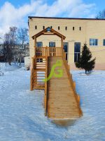 Зимняя горка «IgraGrad Snow Fox (Домик)», скат 10 м