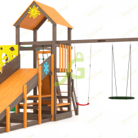 Зимняя горка IgraGrad Snow Fox, скат 18 м мод.3