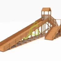 Зимняя горка «IgraGrad Snow Fox Start», скат 4 м