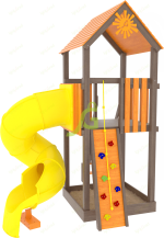 Детская площадка IgraGrad Панда Фани Tower с трубой