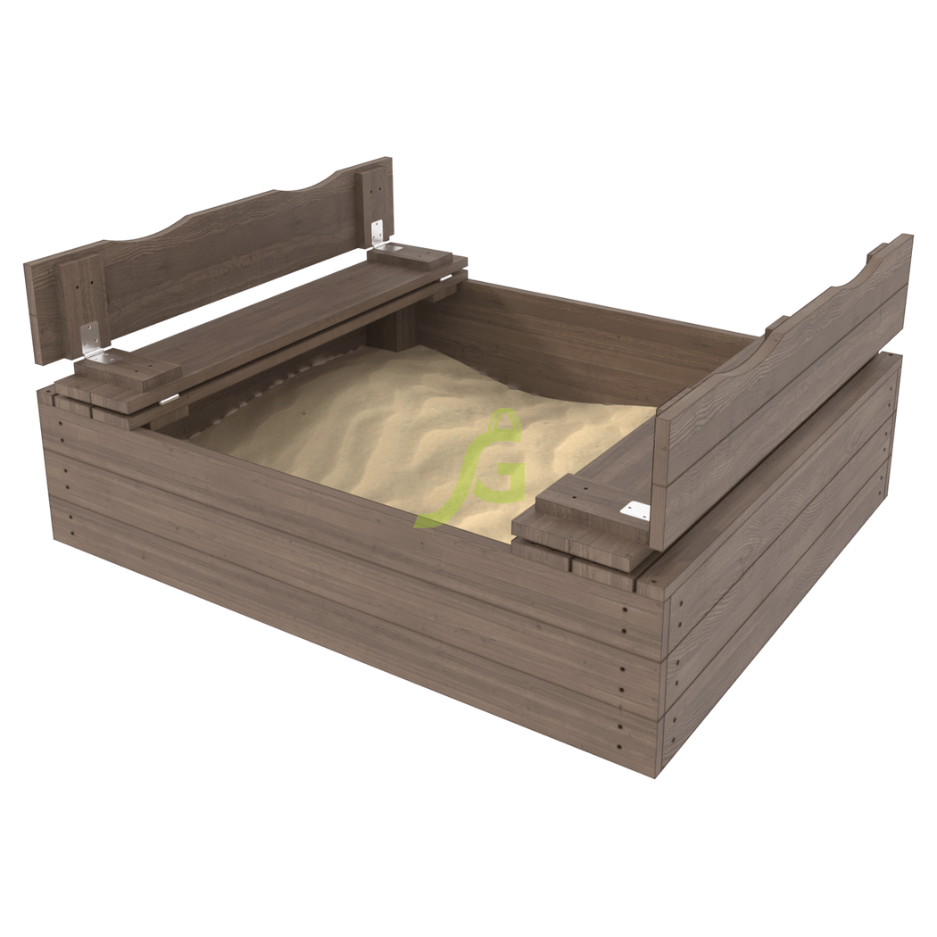 Деревянная песочница IgraGrad с крышкой Деревянная песочница IgraGrad с крышкой