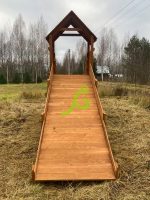 Заливная горка «IgraGrad Snow Fox Start с крышей», скат 4 м