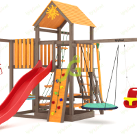 Детская площадка IgraGrad Панда Фани с балконом мод.1