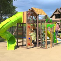 Детская площадка IgraGrad Панда Фани Мостик 2 с трубой 2,1м