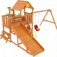 Детская площадка IgraGrad Крафт Pro 4 с зимней горкой