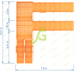 Зимняя горка «IgraGrad Snow Fox», скат 5,9 м (мод.2)