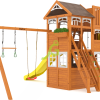 Детская площадка IgraGrad Клубный домик 4 Luxe с двумя горками