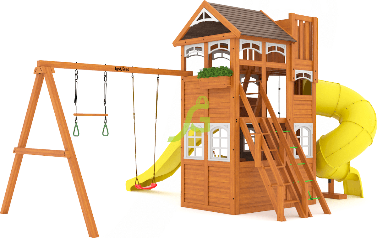 Детская площадка IgraGrad Клубный домик 4 Luxe Детская площадка IgraGrad Клубный домик 4 Luxe