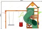 Детская площадка IgraGrad Крафт Pro 3 с трубой
