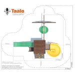 Серия А6 модель 1, детская игровая — спортивная конструкция