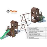 Серия В5 модель 1, детская игровая — спортивная конструкция