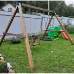 Серия O1 модель 1 — качели с сидениями на канатах (конструктор) для частных владений