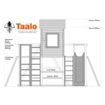 Серия C2 модель 4, детская игровая — спортивная конструкция