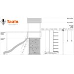 Серия C2 модель 1, детская игровая — спортивная конструкция