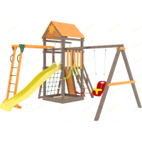 Детская площадка IgraGrad Панда Фани Fort с сеткой