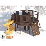 Серия G модель 1 — детская игровая конструкция платформа восьмигранник вокруг дерева (конструктор)