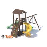 Серия А6 модель 1, детская игровая — спортивная конструкция