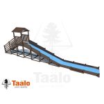 Серия W модель 2.1 – игровая конструкция с широкой горкой и докатом