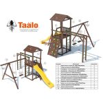 Серия А2 модель 3, детская игровая — спортивная конструкция