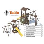 Серия А3 модель 3/1, детская игровая — спортивная конструкция