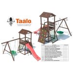 Серия А4 модель 1, детская игровая — спортивная конструкция