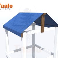 Серия T модель 18 — стол с лавочками встроенный (элемент детской игровой конструкции)