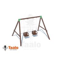 Серия O модель 1 — качели с деревянными сидениями