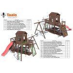 Серия C2 модель 4, детская игровая — спортивная конструкция