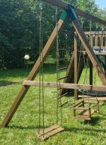 Серия ТО1 модель 1 — сидение качели деревянное на канатах (для частных владений)