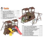 Серия D1 модель 4, детская игровая — спортивная конструкция