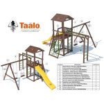 Серия А2 модель 3/1, детская игровая — спортивная конструкция