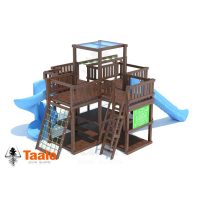 Серия G модель 1 — детская игровая конструкция платформа восьмигранник вокруг дерева (конструктор)