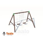 Серия O модель 1 — качели с деревянными сидениями