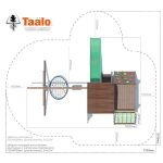 Серия В4 модель 5, детская игровая — спортивная конструкция