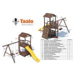 Серия В3 модель 1, детская игровая — спортивная конструкция