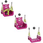 Серия ZO модель 8 — сидение качели пластиковое TRIX 3в1 на канатах (элемент качелей для частных владений)