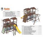 Серия D1 модель 1, детская игровая — спортивная конструкция