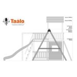 Серия C3 модель 1, детская игровая — спортивная конструкция